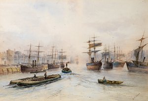 Shipping on the Thames by William Henry Vernon