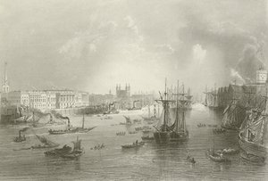 The Port of London by William Henry after Bartlett