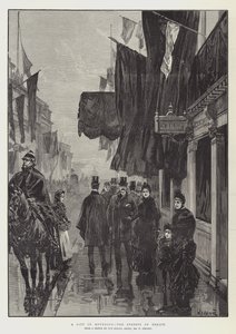 A City in Mourning, the Streets of Berlin by William Heysham Overend