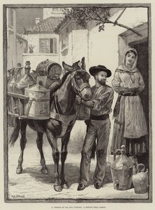 A Vendor of Oil and Vinegar, a Sketch near Lisbon