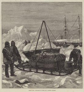Arctic Life, preparing to start on a Sledge Journey by William Heysham Overend