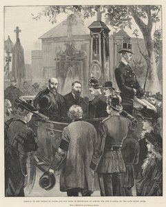 Arrival of the Prince of Wales and the Duke of Edinburgh at Coburg for the Funeral of the Late Grand Duke