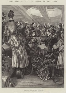 Commemoration of the Battle of Trafalgar, HMS Victory on 21 October 1886, at Portsmouth