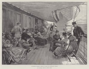 En Route to Brazil, Sketch on Board the Steam-Ship Thames by William Heysham Overend