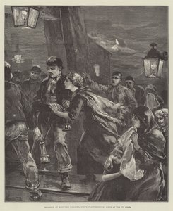 Explosion at Mossfield Colliery, North Staffordshire, Scene at the Pit Head