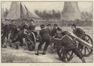 Limber Up! Bluejackets at Field-Gun Drill at the Royal Naval Exhibition