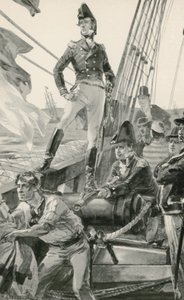 Lord Cochrane Signals for Assistance to Attack the French Fleet by William Heysham Overend
