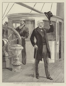 Mr Gladstone on Board Her Majesty