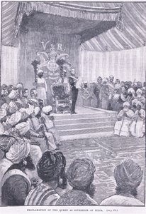 Proclamation of the Queen as sovereign of India 1858 AD by William Heysham Overend