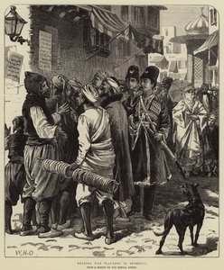 Reading War Placards in Stamboul