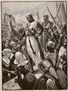 Reception of Richard on His Return from the Continent, Illustration from 