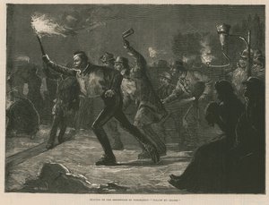 Skating on the Serpentine by Torchlight