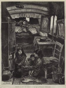 Sketches of Gipsy Life, Interior of Van Near Latimer-Road, Notting-Hill by William Heysham Overend
