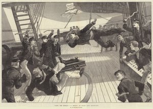 Sling the Monkey! A Sketch on Board HMS Inconstant by William Heysham Overend