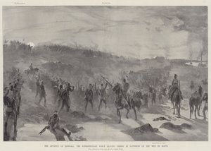 The Advance on Dongola, the Expeditionary Force leaving Fereig at Daybreak on the Way to Hafir