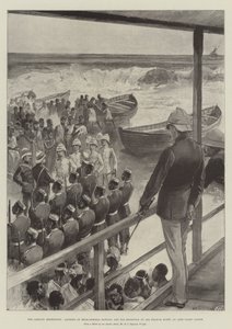 The Ashanti Expedition, landing of Rear-Admiral Rawson, and his Reception by Sir Francis Scott, at Cape Coast Castle