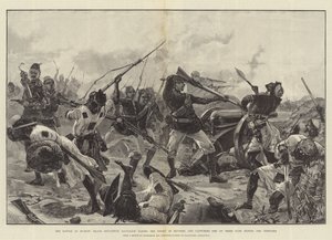 The Battle at Suakin, Black Soudanese Battalion Taking the Enemy in Reverse and Capturing One of Their Guns Behind the Trenches