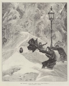 The Blizzard in New York, Twenty-Sixth Street on 12 March