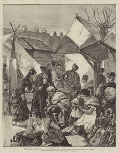 The Earthquake in Spain, People of Granada taking Shelter in Wooden Huts and Tents
