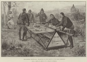 The Looshai Expedition, Breakfast on the March in the Early Morning
