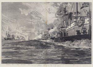 The Naval Manoeuvres, Action off the Isle of Man, 3 August by William Heysham Overend