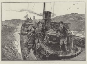 The Naval Manoeuvres, Prince George of Wales in his Torpedo-Boat (No 79) by William Heysham Overend