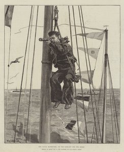 The Naval Manoeuvres, on the Look-Out for the Enemy