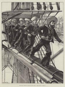 The Naval Review, manning the Yards, The Queen
