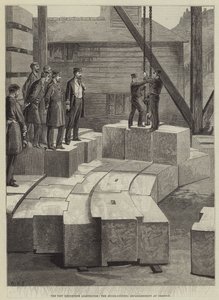 The New Eddystone Lighthouse, the Stone-Cutting Establishment at Oreston by William Heysham Overend