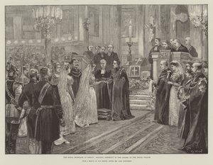 The Royal Marriage at Berlin, Wedding Ceremony in the Chapel of the Royal Palace