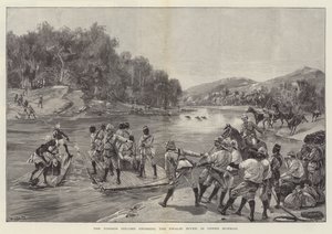 The Tonhon Column crossing the Swalei River, in Upper Burmah
