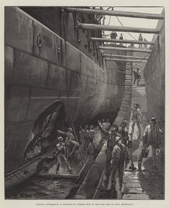 Torpedo Experiments at Portsmouth, Damage done to the Port Side of HMS Resistance