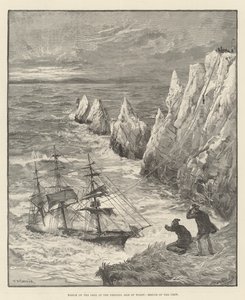 Wreck of the Irex at the Needles, Isle of Wight, Rescue of the Crew
