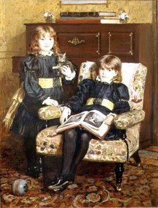 Portrait of May and Violet Craik by William Hippon Gadsby