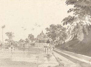 A View of a Mosque at Maner by William Hodges
