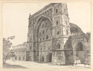 A View of a Mosque, i.e. Tomb at Jaunpur by William Hodges