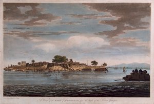 A View of the Fort of Mongheer, upon the Banks of the River Ganges by William Hodges
