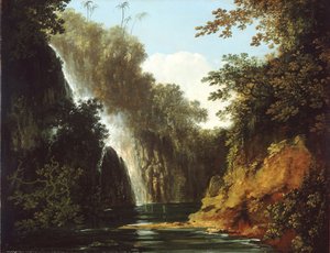 A Waterfall in Tahiti by William Hodges