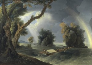 Storm on the Ganges, with Mrs Hastings near the Colgon Rocks