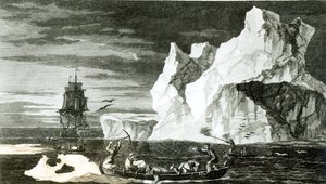 The Ice Islands on the 9th January 1773, engraved by B. T. Pouney, 31st Feb 1777