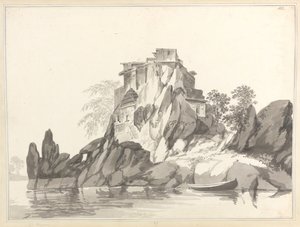 View of the Island of Jangerah [Jahangira] in the Ganges opposite Sultanganj by William Hodges