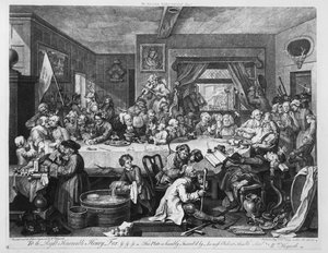 An Election Entertainment, 1755 by William Hogarth