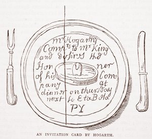 An Invitation Card by Hogarth