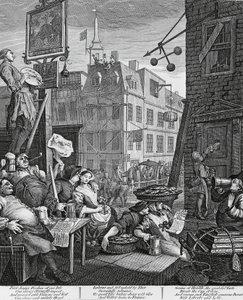 Beer Street, London, engraving by William Hogarth, United Kingdom by William Hogarth