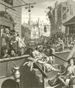 Beer Street and Gin Lane by William Hogarth