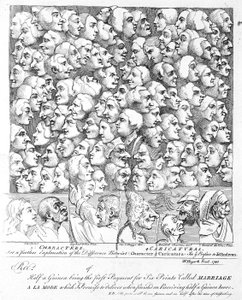 Characters and Caricatures by William Hogarth