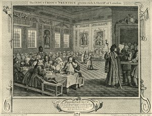 City Feast, 1747, 1925 by William Hogarth
