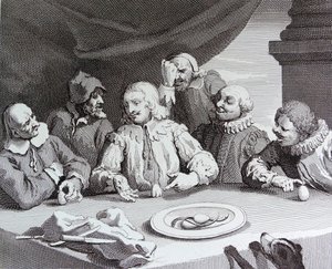 Columbus Breaking the Egg by William Hogarth
