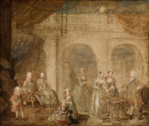 George II, King of England and his Family by William Hogarth