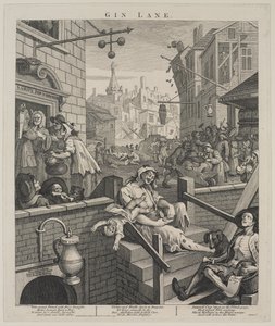 Gin Lane by William Hogarth